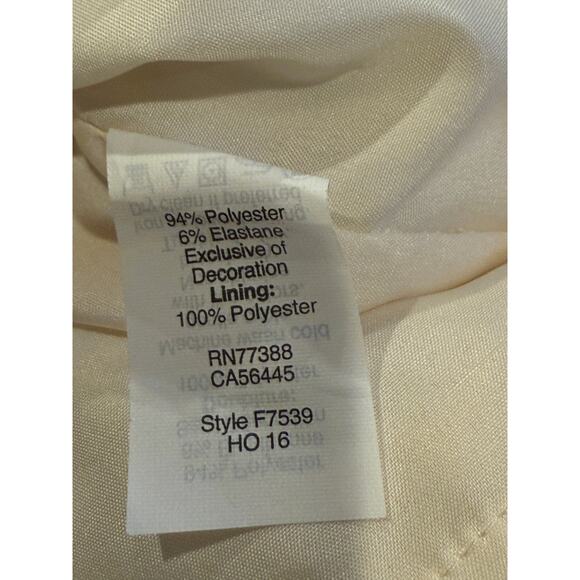 J. Crew Lace Cap Sleeve Knee Length Shift Dress Pockets Back Zip Lined 4 Ivory - Picture 9 of 15